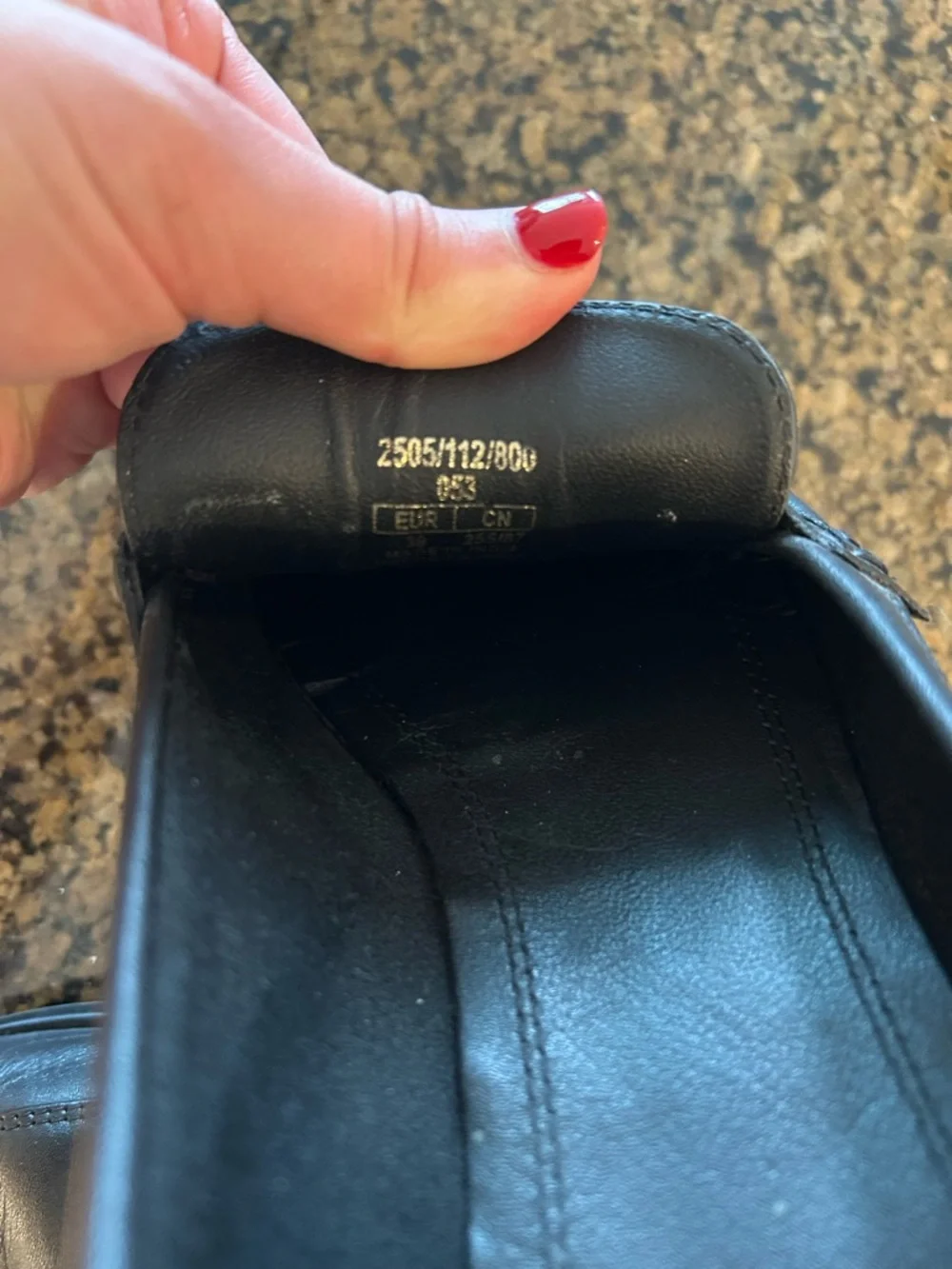 Zara Black Leather Women’s Loafers with Gold Bit - Picture 5 of 6